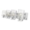 Z-Lite Beckett 4 Light Vanity, Chrome And Clear Seedy 492-4V-CH - alternate 3